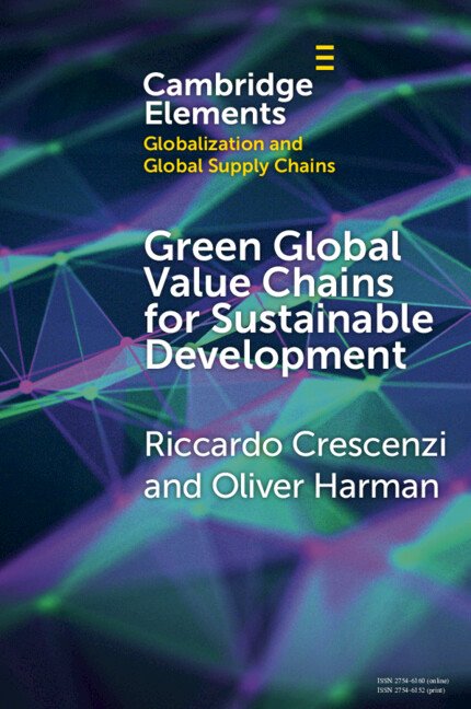 Cover of Green Global Value Chains for Sustainable Development, Cambridge University Press